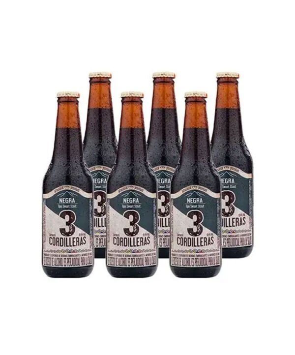 CERVEZA SIXPACK 3CORDILLERAS NEGRA